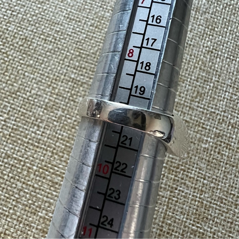 Unique Solid Sterling Silver Wave Modern Ring Siz… - image 6